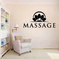 Massage yoga Vinyl wall Spa Room Decal stickers on the