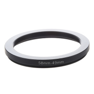 58mm-49mm 58mm to 49mm Black Step Down Ring Adapter for Camera thumbnail