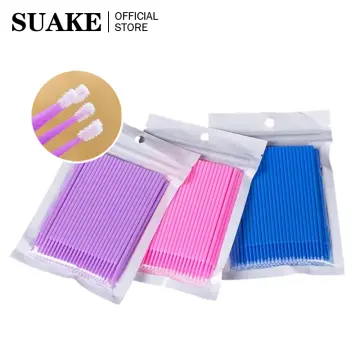 100Pcs/lot Crystal Handle Disposable Micro Brush Swabs - Bestm