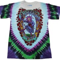 เสื้อยืด มัดย้อมวง Grateful dead Liquid blue  ลิขสิทธิทแท้