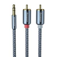 RCA Cable Gold-plated Plug 3.5mm Jack to 2 RCA Audio Cable Adapter Splitter for TV Box Speaker Audio Wire Cord