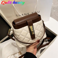 2022 Spring Quilting Womens Shoulder Bag Soft PU Leather Small Fashion Hand Bucket Bag Luxury Designer Hot Ladies Messenger Bag