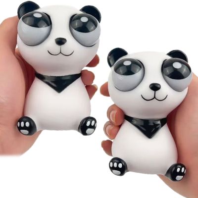 Anti-Stress Panda Squeeze ของเล่นเด็กผู้ใหญ่ตุ๊กตาตลกลูกบอลบีบอัดสัตว์ Popping ของเล่นของขวัญ