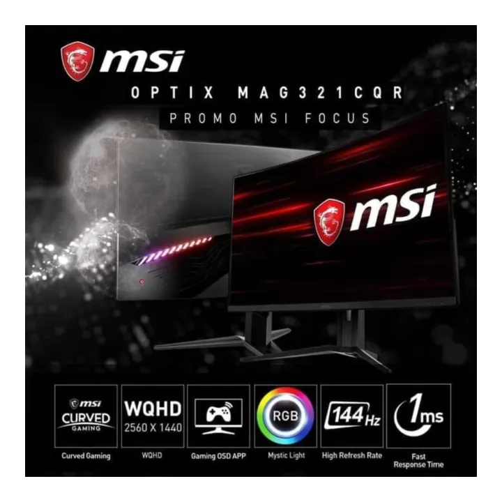 Monitor MSI Optix MAG321CQR - Curve 32 " Gaming Monitor 144Hz 1ms ...