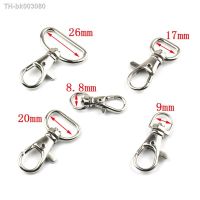 ™◄ 10PCS Metal Swivel Trigger Lobster Clasps Clip Snap Hook Key Chain Ring Outdoor Lanyard Craft Bag Parts Pick 6 Size 8.8mm 26mm