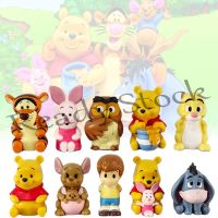 【hot sale】 ✈ B09 TSM 10Pcs Figure Model Winnie Pooh Bear Tigger Piglet Action Mini PVC Cartoon Ornament Miniature for Gift