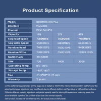 KOOTION M2 SSD ไดรฟ์สำหรับ PS5 1TB 2TB NVMe M2ภายใน Solid State Hard Disk M.2 PCIe 4.0X4 2280 SSD ไดรฟ์สำหรับแล็ปท็อป PChot