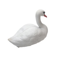 Yard Ornament Decoration White Garden Realistic Decoy Floating Statue Pond Bird Lightweight Swan Sculpture Deterrent Outdoor