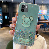 เคสโทรศัพท์ใหม่สำหรับเรดมี่ที่คลุม Redmi A2 A1 ประกายดาวพระจันทร์ซิลิโคนนิ่มใสเรืองแสงได้รูปหมีการ์ตูนสำหรับ Xiaomi Redmi A2 A1 เคส