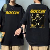 Japanese Anime Bocchi The Rock Print T Shirt Men Manga Oversized Cotton T-Shirts Hitori Gotoh Kessoku Band Graphic Tshirt