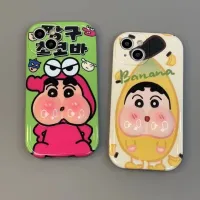 เหมาะสำหรับ iPhone 15 14 13 12 11 Pro Max X XR Xs Max 8 7 6S Plus SE 2020Crayon Xiaoxin Fun เคสโทรศัพท์รูปการ์ตูนคลุมทั้งหมดป้องกันการตกหล่น