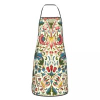 Unisex William Morris Bib Apron Adult Women Men Chef Tablier Cuisine for Kitchen Cooking Floral Textile Pattern Painting