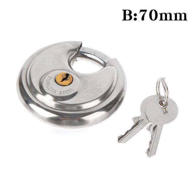 yf-1pcs-60mm-70mm-cool-duty-stainless-steel-round-disc-storage-pad-lock-padlock