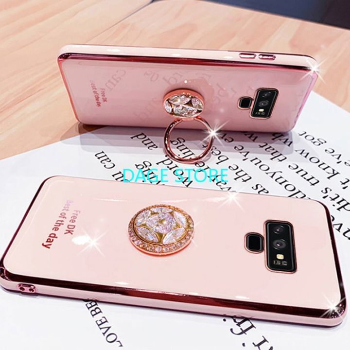 electroplated-case-for-samsung-galaxy-note-9-note-10-note-10-plus-bling-crystal-holder-cover-soft-tpu-back-cover