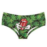 【YD】 DeanFire Panties Roll Your Weed Print Kawaii Push Up Briefs Thong Female