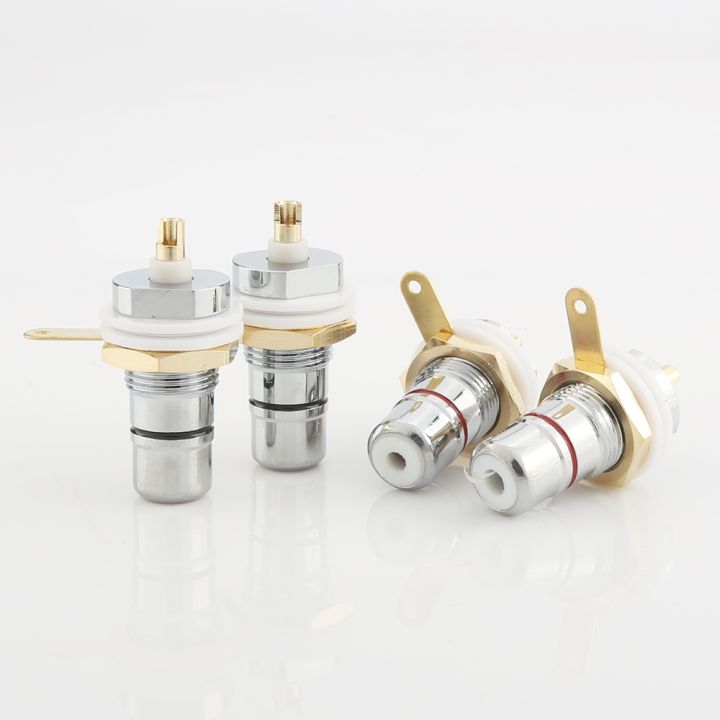 hifi-audio-4pcs-8pcs-rhodium-gold-plated-rca-socket-phono-chassis-female-hifi-amp
