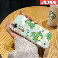 เคส JIUMOO สำหรับ OPPO A58 5G A58X 5G A78 5G เคสลายการ์ตูนมอนสเตอร์น้อยน่ารักกันกระแทกสุดหรูเคสโทรศัพท์ลายขอบปลอกซิลิโคนเคสนิ่มป้องกันคลุมทั้งหมดเลนส์กล้องถ่ายรูป