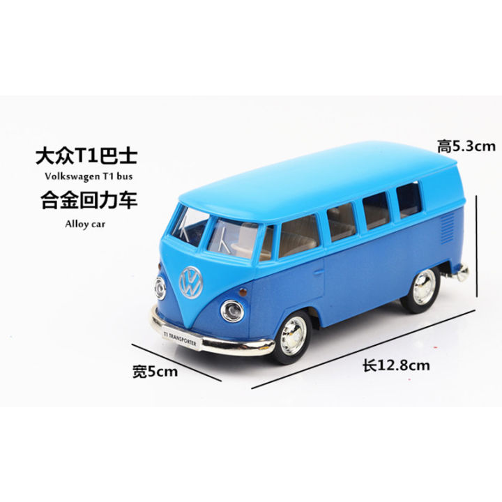 1-36-scale-welly-vw-volkswagen-t1-bus-kombi-microbus-diecast-รุ่นรถของเล่น-1963