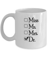 Doc Gifts - Miss Ms Mrs Dr - Doctor Mom Mug - 320ml Ceramic Coffee Cup Gift Milk Mugs