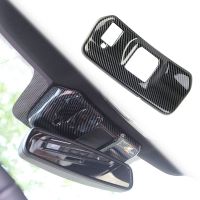 Inner Rearview Mirror Panel Cover Trim Accessories for 2021 2022 2023 - ABS Carbon Fiber