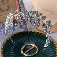 【hot】✗✖  Korean Leaves Brides Hairbands Rhinestone Soft Bridal Headbands Girs Hair Accessories Evening Headdress