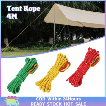 4mm thick canopy windproof rope, reflective rope, tent rope, 4m