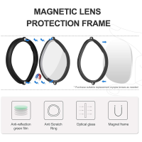 10X for Quest 2 VR Magnetic Eyeglass Lens Frame Quick Disassemble Clip Lens Protection(Without Lens)