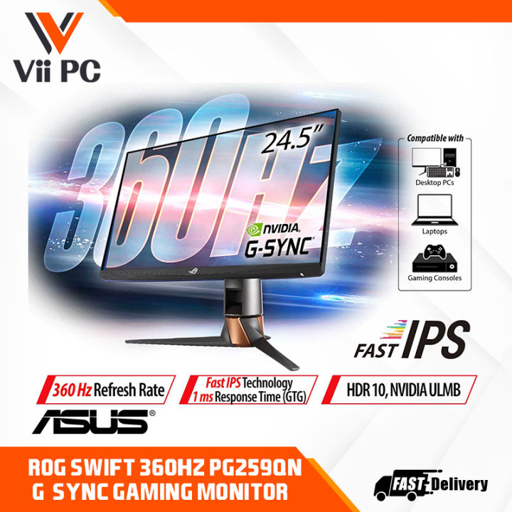 Monitor Gamer Asus ROG Swift Esports 24.5'' Fast Ips FHD 360Hz 1ms