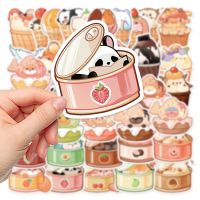 【LZ】✺►﹉  Kawaii Food Animal Mão Desenhada Adesivos Decalque bonito dos desenhos animados Decoração Brinquedos DIY Scrapbook Diário Adesivo Suitecase 40Pcs