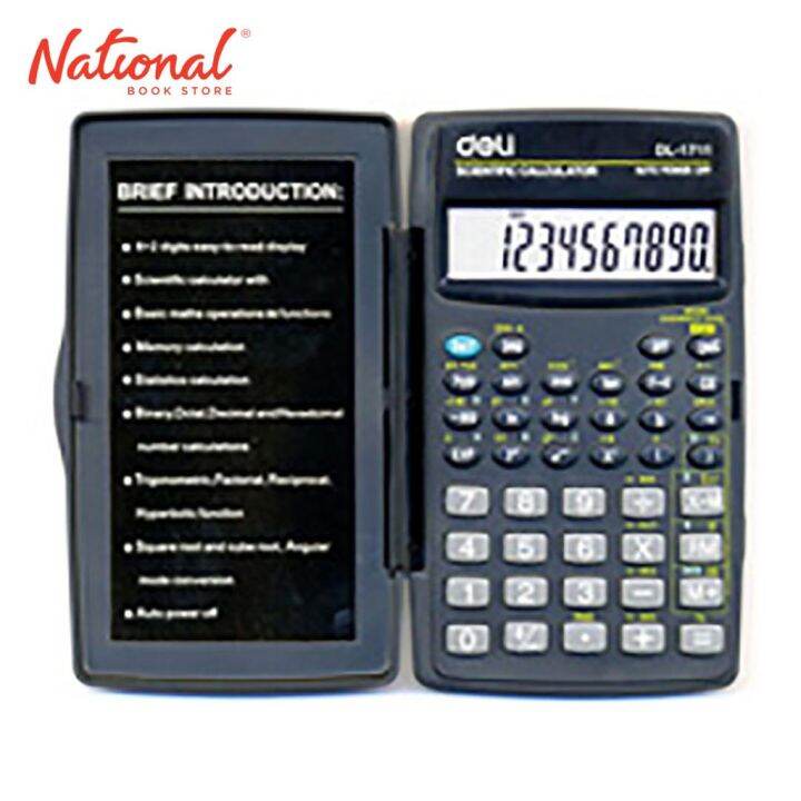 Deli scientific calculator 1711 56functions Battery Lazada PH