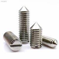 M1.6 M2 M2.5 M3 M4 M5 M6 M8 M10 GB71 304 A2-70 Stainless Steel Slotted Head Cone Point Tapered End Headless Grub Bolt Set Screw