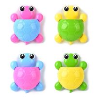 Cute Cartoon Turtle Toothbrush Holder Suction Cup Wall Mount Toothpaste Storage