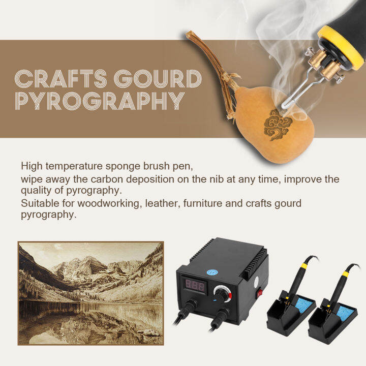 100w-multifunctional-digital-display-electric-gourd-wooden-pyrography-machine-with-20pcs-heating-pen-heads