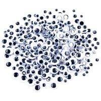 Wobbly Googly Eyes 6mm 8mm 10mm Plastic With Adhesive Sticker Kids Children Accessories 200pcs