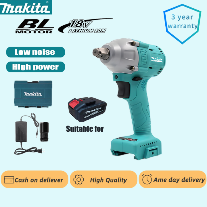 Brushless Electric Socket Wrench Lithium Battery Cordless Impact Wrench