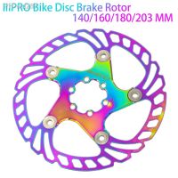 Colorful Bicycle Brake Cooling Disc Floating Ice Rotor CNC MTB Gravel Road Bike 140/160/180/203mm Rainbow Rotors