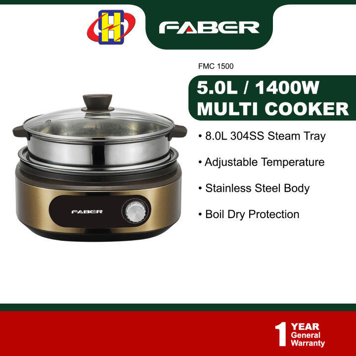 FABER MultiFunction Cooker (5.0L/1400W) Adjustable Temperature