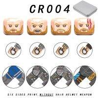 【CW】 Brand CR003 CR004 Hot Movie Series Six Sides And Hand Print Action Figure Building Block MOC Accessories Toys For Children Gift