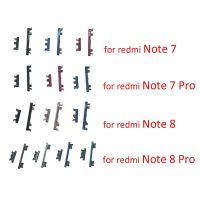 ปุ่มปรับระดับเสียงเหมาะสำหรับ Xiaomi Redmi Note 7 Pro Note 8 Pro โทรศัพท์ของแท้ใหม่กรอบปิดคีย์ด้านข้างเปลี่ยนอะไหล่ซ่อม