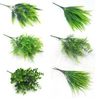 【DT】 hot  Many decorative artificial shrubs artificial plants ferns artificial plastic plants flowers fern wall materials accessories