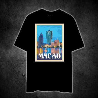 MACAO (ASIA VINTAGE TRAVEL) Printed t shirt unisex 100% cotton