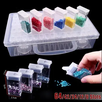 Diamond Painting Storage Container, Portable 46 Grid Bead Boxes