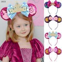 【CC】 2023 Ears Headband Sequin 5 quot;Bow Hairband Children Hair Accessories