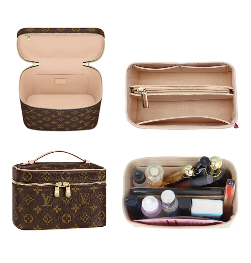Suitable forLv Nice Nano Mini BB Bag Organizer, Liner Bag, Bag In Bag, Mini  Cosmetic Box