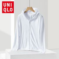 [ส่งของ]Uniqlo เสื้อแจ็กเก็ต เสื้อคลุมกันแดด มีฮู้ด ระบายอากาศ และป้องกันรังสียูวี เหมาะกับเดินชายหาด แฟชั่นฤดูร้อน