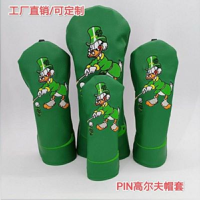 2023❄ New Donald cute cartoon type waterproof wooden golf hat sets of 1 3 5 the chicken leg cases