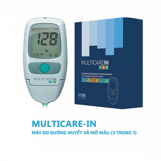 Máy đo mỡ máu và đường huyết multicare-in 3 trong 1  italy-ý  chính hãng - ảnh sản phẩm 6