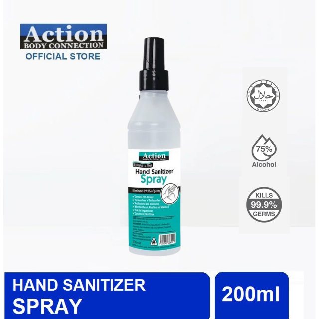 ACTION Instant Hand Sanitizer 200ml [HALAL CERTIFIED] [KKM APPROVED