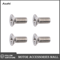 Asahi Motor สกรูโรเตอร์ดิสก์เบรกสแตนเลส1ชุด93600-06014-0H เข้ากันได้กับ Honda Acura คงสกรูสำหรับด้านหน้าและด้านหลัง