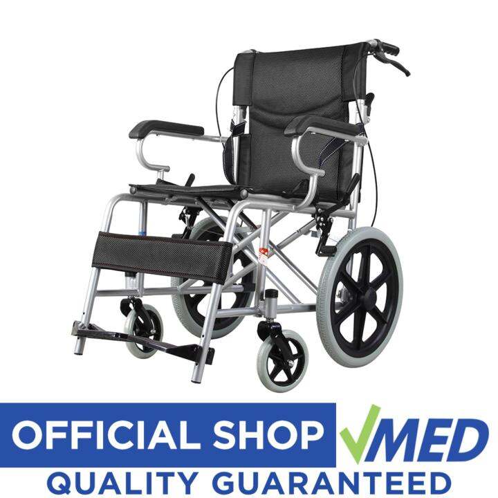 VMED Heavy Duty Lightweight Travel Wheelchair BLACK Lazada PH